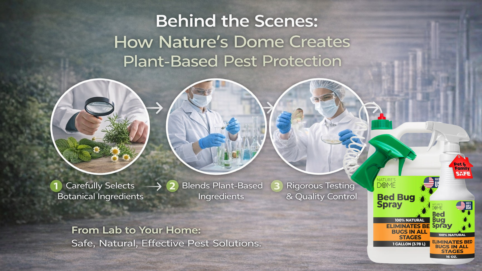 Behind the Scenes: How Nature’s Dome Creates Plant-Based Pest Protection