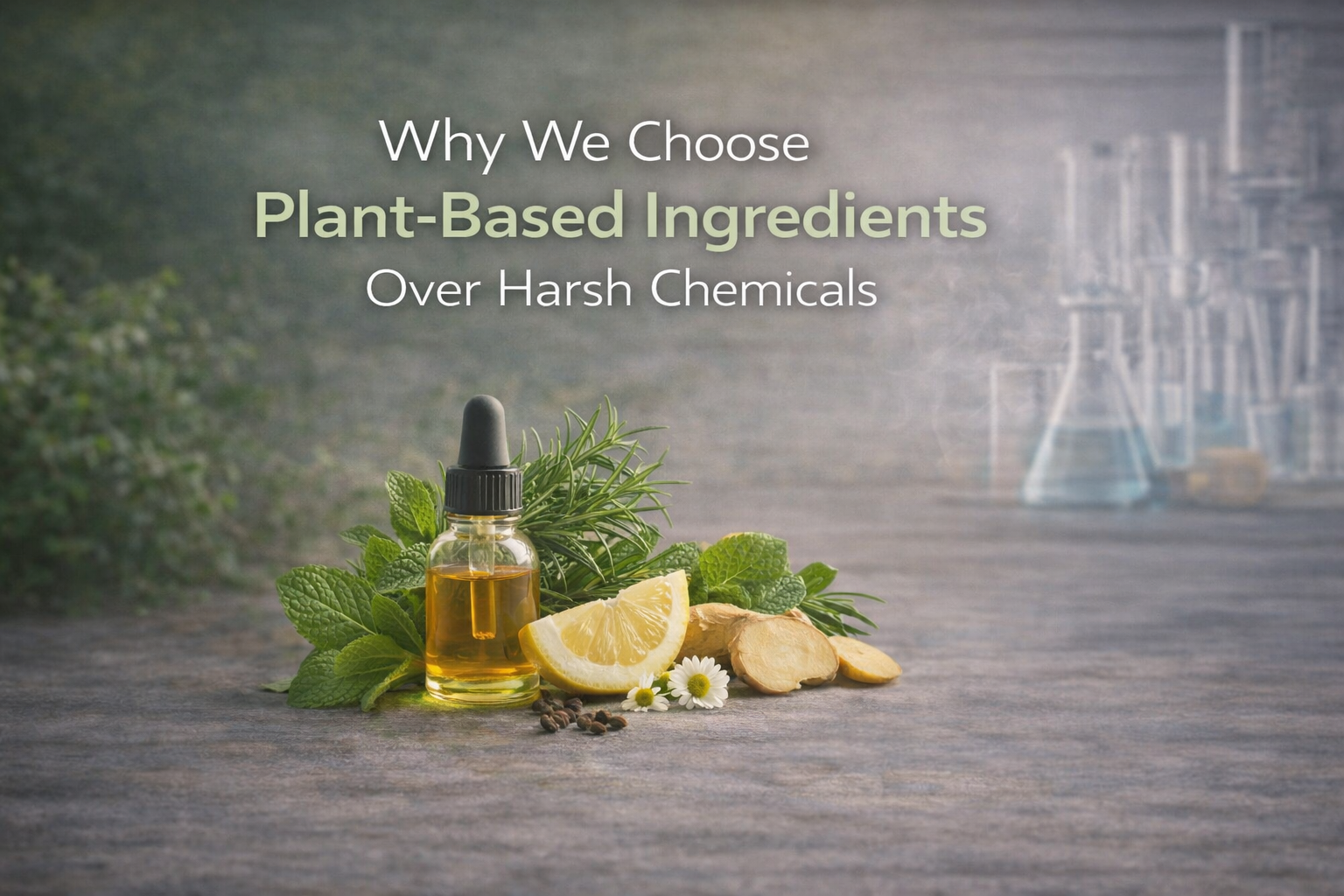Why We Choose Plant-Based Ingredients Over Harsh Chemicals