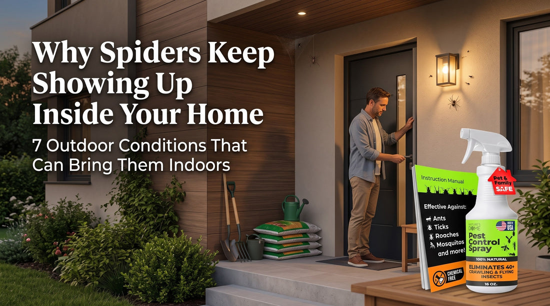 Why Spiders Keep Showing Up Inside Your Home: 7 Outdoor Conditions That Can Bring Them Indoors