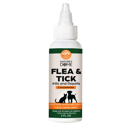 Nature's Dome Flea & Tick Control Concentrate 2 oz – Makes 1 Gallon