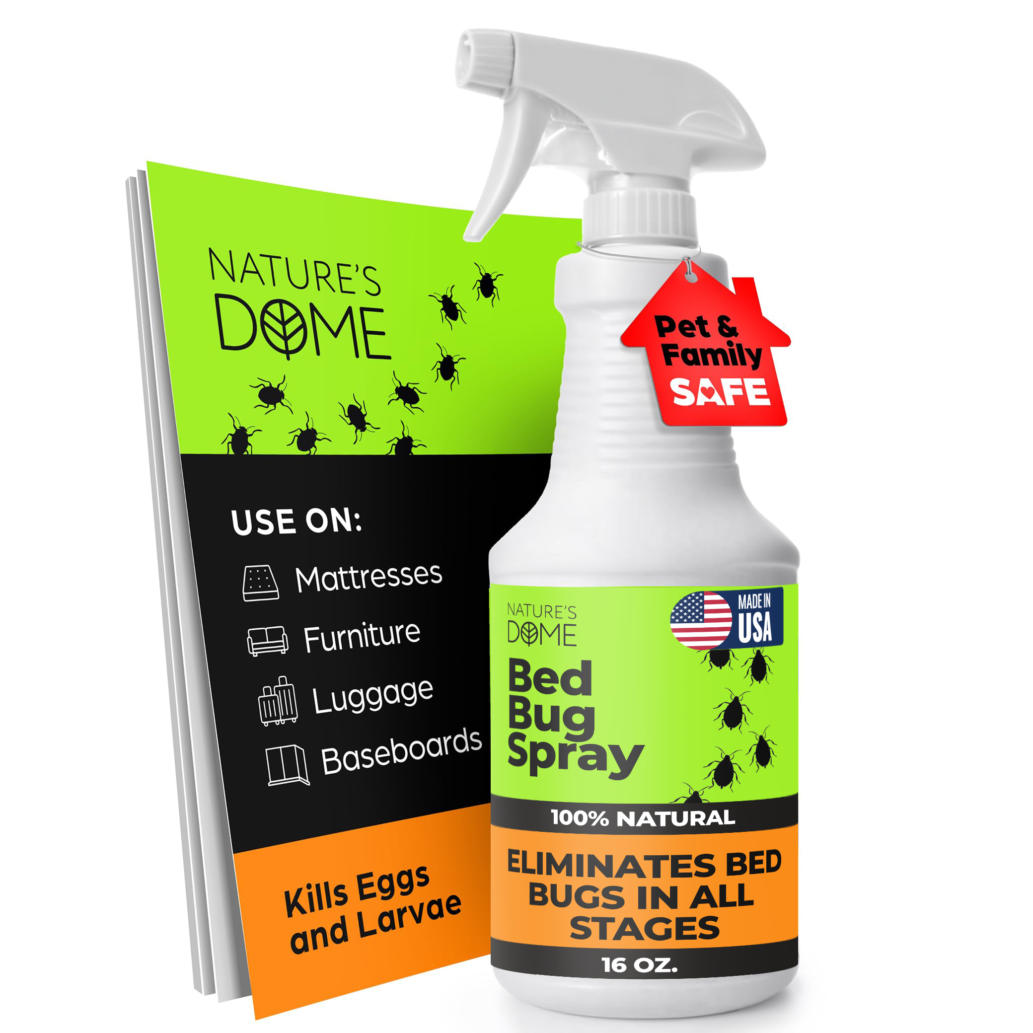 Nature’s Dome Bed Bug Spray – 16 oz