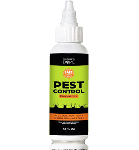 Nature's Dome 12 oz Pest Control Concentrate – Makes 1 Gallon – Eco-Friendly, Plant-Based Formula for Ant, Roach, Spider, Fly, Flea & Insect Control – Child & Pet Safe for Indoor/Outdoor Use