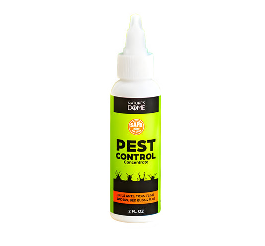 Indoor Bug Spray Safe for Pets – Natural Pet & Kid-Safe Home & Outdoor Pest Control Essential Oil Concentrate – Roach, Spider, Flea, Mosquito, & Ant Spray Bug Killer by Nature's Dome, 2 Oz.