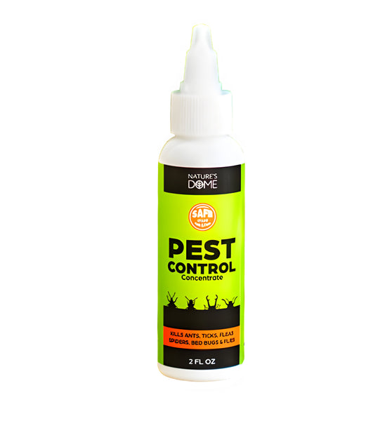 Indoor Bug Spray Safe for Pets – Natural Pet & Kid-Safe Home & Outdoor Pest Control Essential Oil Concentrate – Roach, Spider, Flea, Mosquito, & Ant Spray Bug Killer by Nature's Dome, 2 Oz.