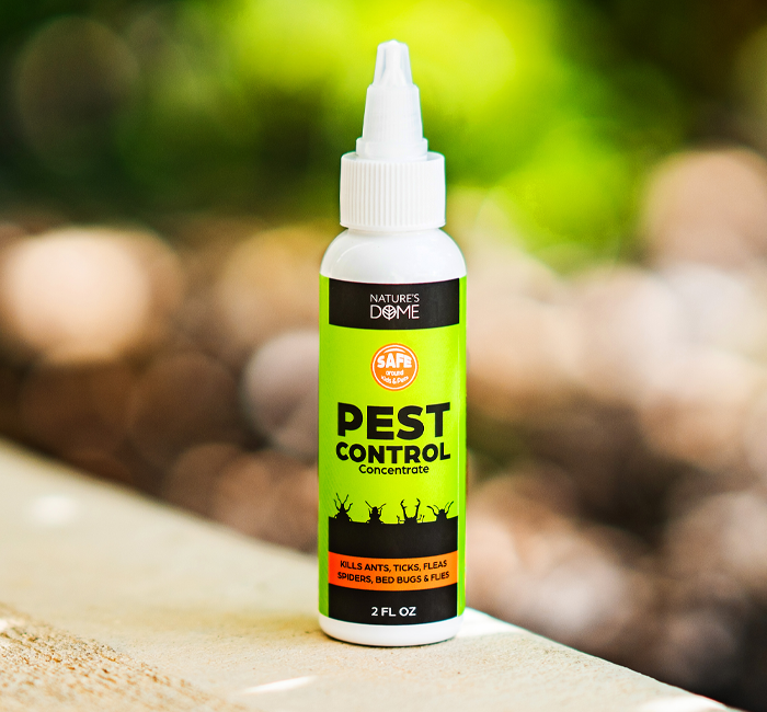Indoor Bug Spray Safe for Pets – Natural Pet & Kid-Safe Home & Outdoor Pest Control Essential Oil Concentrate – Roach, Spider, Flea, Mosquito, & Ant Spray Bug Killer by Nature's Dome, 2 Oz.