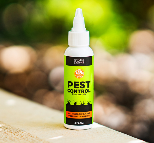 Indoor Bug Spray Safe for Pets – Natural Pet & Kid-Safe Home & Outdoor Pest Control Essential Oil Concentrate – Roach, Spider, Flea, Mosquito, & Ant Spray Bug Killer by Nature's Dome, 2 Oz.