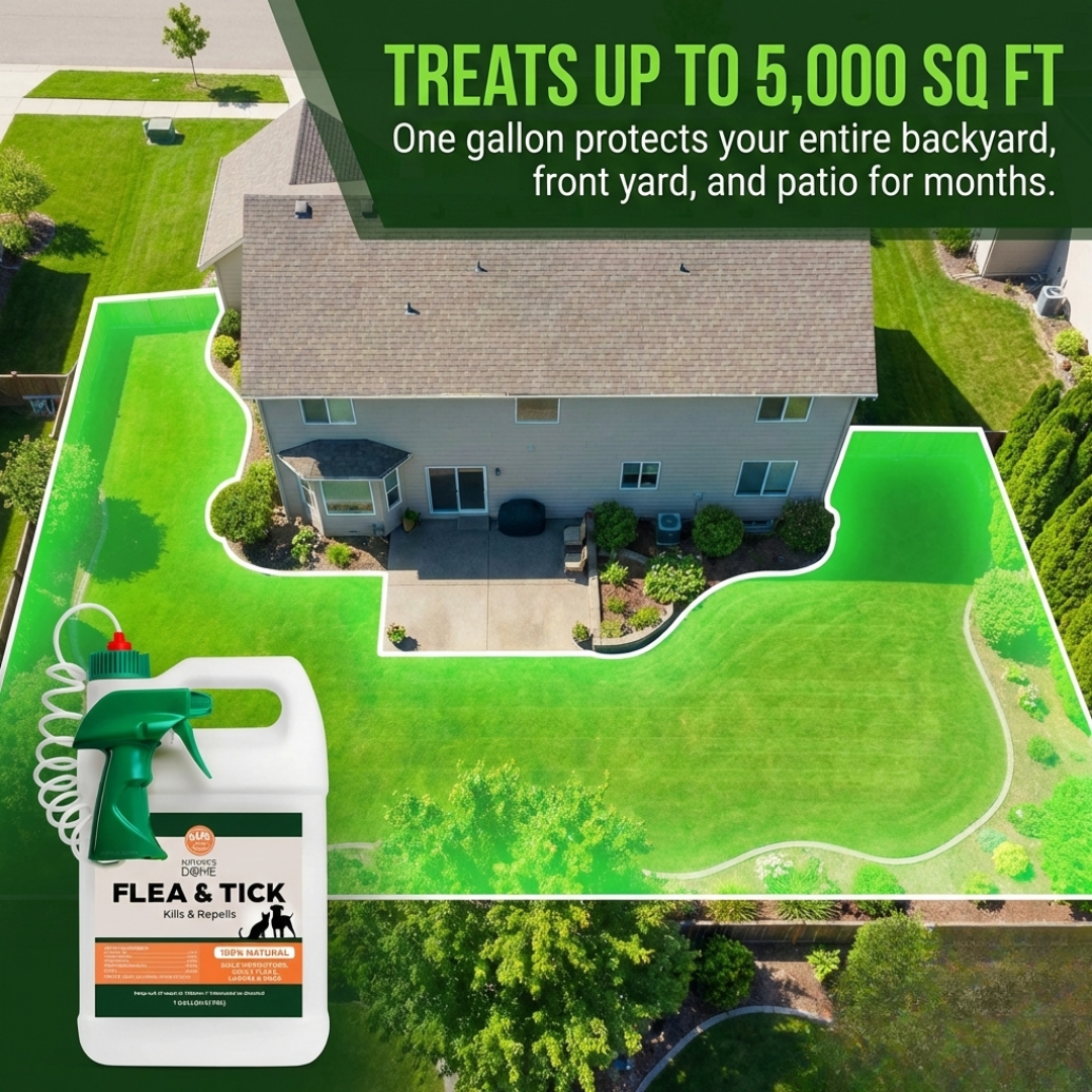 Nature’s Dome Outdoor Flea & Tick Spray – 1 Gallon