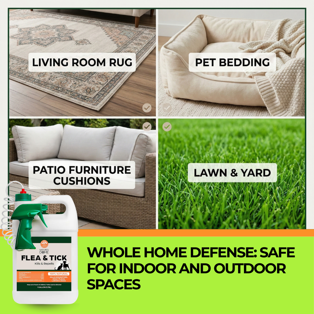 Nature’s Dome Outdoor Flea & Tick Spray – 1 Gallon