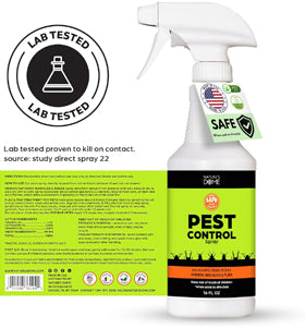 Nature's Dome Pest Control Starter Kit – Makes 3 Bottles (16 oz Each) – Eco-Friendly, Plant-Based Formula for Ant, Roach, Spider, Fly, Flea & Insect Control – Child & Pet Safe for Indoor/Outdoor Use