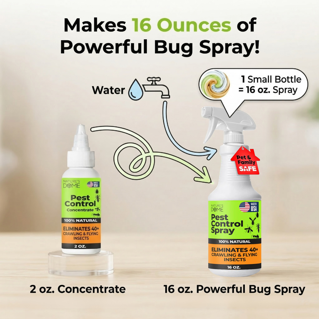 Nature’s Dome Indoor Bug Spray – 2 Pack (2 oz Each)