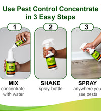 Nature's Dome 16 oz DIY Pest Control Spray Kit - Just Add Water, Essential Oils, Includes Bottle & Concentrate - Safe for Pets & Kids, Indoor/Outdoor Use