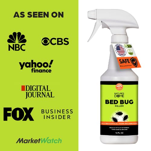 Nature's Dome 1 Gallon Spray, Bed Bug & Mite Killer - Provides Lasting Defense, Destroys Eggs & Resistant Strains, 100% Natural, Safe & Non-Toxic