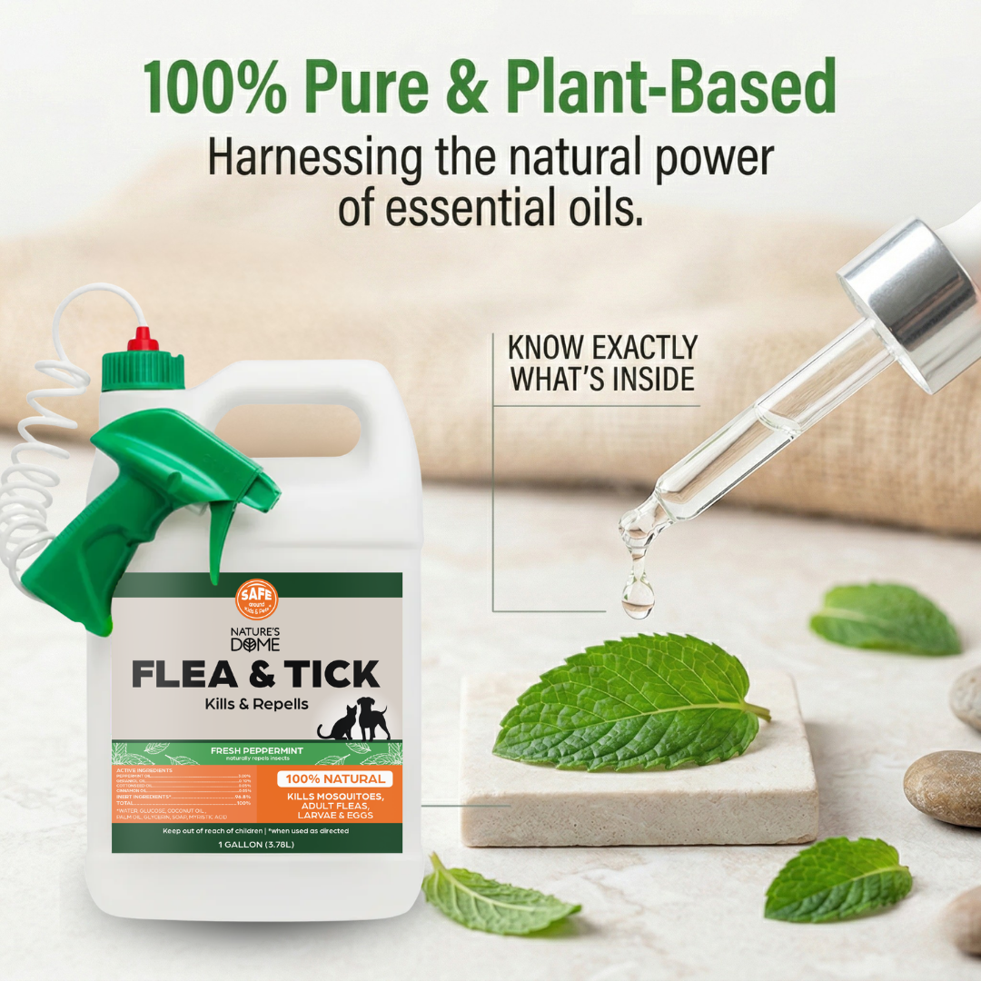 Nature’s Dome Outdoor Flea & Tick Spray – 1 Gallon Peppermint