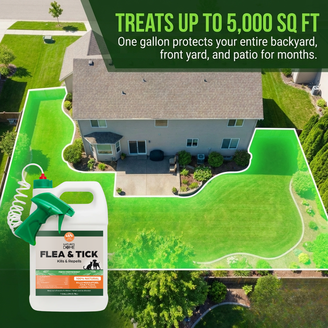 Nature’s Dome Outdoor Flea & Tick Spray – 1 Gallon Peppermint