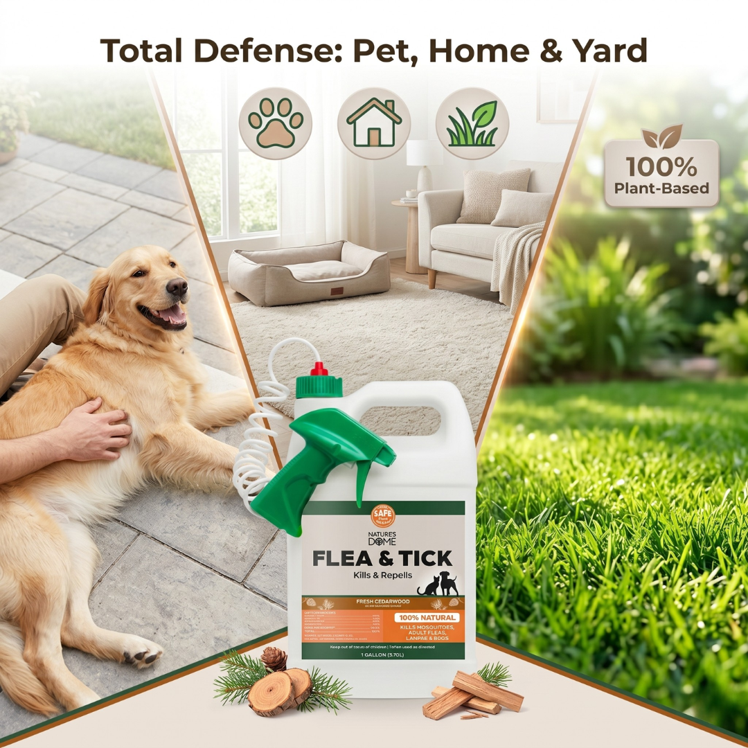 Nature’s Dome Outdoor Flea & Tick Spray – 1 Gallon Cedarwood