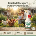 Nature's Dome Poultry Spray - 16 oz - Natural Plant Based Oils for Control - Family Safe with No Egg Withdrawl