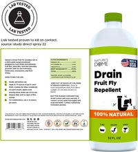 Nature’s Dome Drain Fly Killer Gel – 32 oz – Kills & Prevents Drain Flies, Fruit Flies & Sewer Flies – Natural Plant-Based Treatment for Sinks, Pipes & Drains – Safe for Septic Systems