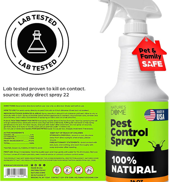 Nature’s Dome Eco-Friendly Pest Control Spray – 16 oz