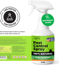 Nature's Dome Peppermint Pest Control Spray – Eco-Friendly Lab Tested – 16 oz – Insect, Ant, Tick, Flea, Roach & Mosquito Repellent – Safe for Pets & Kids – 100% Natural – Indoor & Outdoor Use