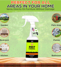 Nature's Dome Eco-Friendly Pest Control Spray – 32 oz – Ant, Roach, Spider, Fly, Flea and Insect Control with Natural Essential Oils – Fast-Acting, Child & Pet Safe for Indoor & Outdoor Use