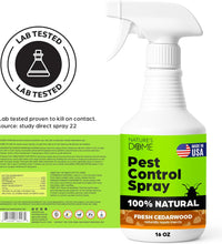 Nature's Dome Cedarwood Pest Control Spray – Eco-Friendly Lab Tested – 16 oz – Insect, Ant, Tick, Flea, Roach & Mosquito Repellent – Safe for Pets & Kids – 100% Natural – Indoor & Outdoor Use