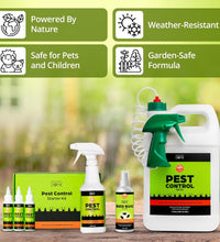 Nature's Dome 1 Gallon Pest Control Spray – Eco-Friendly, Ready-to-Use, Ant, Roach, Spider, Fly, Flea & Insect Control with Essential Oils – Fast-Acting, Child & Pet Safe for Indoor/Outdoor Use