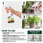 Nature's Dome Fungus Gnat Killer Spray 16 oz for Houseplants & Soil