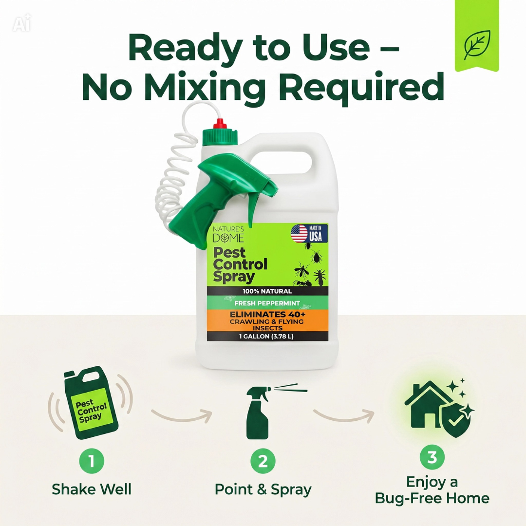 Nature’s Dome Natural Pest Spray – 1 Gallon Peppermint