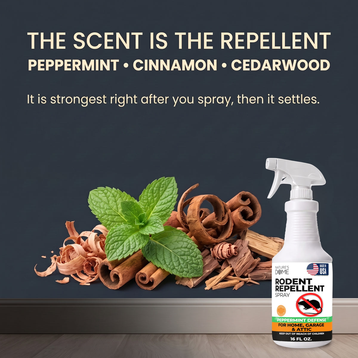 Nature's Dome Rodent Repellent Spray 16 Fl Oz