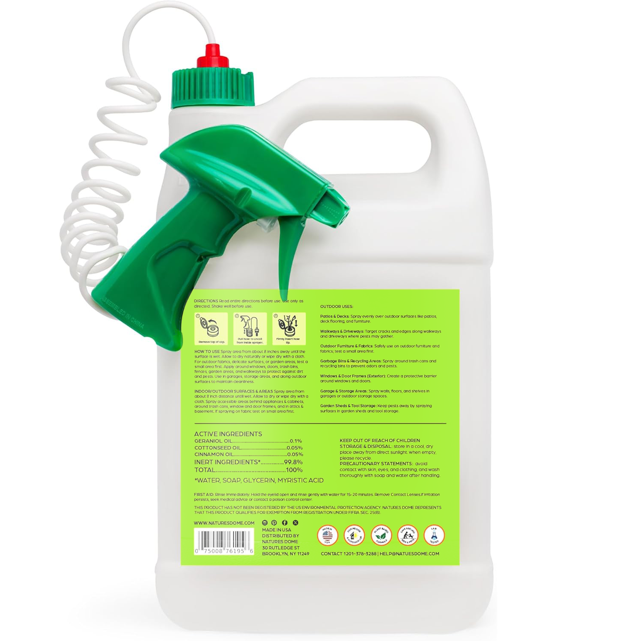 Nature’s Dome Natural Pest Spray – 1 Gallon