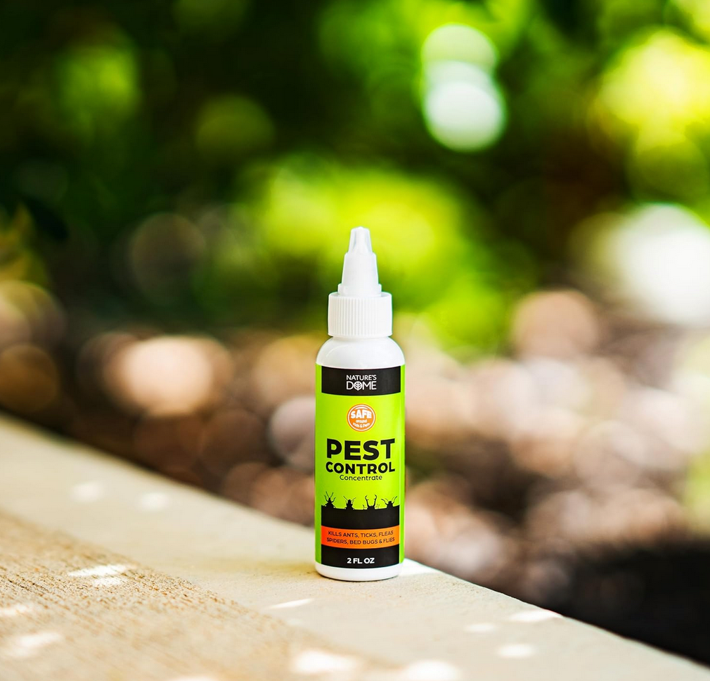 Nature's Dome Indoor Bug Spray 2 Pack – Natural Pet & Kid-Safe Pest Control Concentrate with Essential Oils – Roach, Spider, Flea, Mosquito & Ant Killer – Safe for Home & Outdoor Use, 2 oz Each