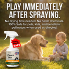 Nature's Dome Flea & Ticks Starter Kit- Makes 3 Bottles (1 concentrate makes 16 oz Each)