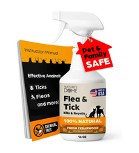 Nature’s Dome Cedarwood Flea & Tick Spray – 16 oz – Kills & Repels Fleas, Ticks, Larvae & Eggs – Plant-Based Pest Control – Safe for Pets, Kids & Plants – Ready-to-Use