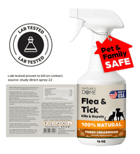 Nature’s Dome Cedarwood Flea & Tick Spray – 16 oz – Kills & Repels Fleas, Ticks, Larvae & Eggs – Plant-Based Pest Control – Safe for Pets, Kids & Plants – Ready-to-Use