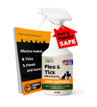 Nature’s Dome Outdoor Flea & Tick Spray – 16 oz – Kills & Repels Fleas, Ticks, Larvae & Eggs – Plant-Based Pest Control – Safe for Pets, Kids & Plants – Ready-to-User
