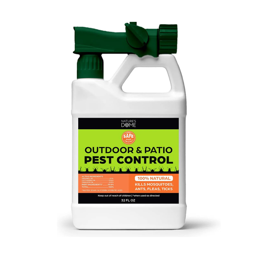 Nature’s Dome Outdoor Bug Spray – Flea, Tick & Mosquito Yard Treatment – Plant-Based Insect Killer & Repellent with Essential Oils – Safe for Pets, Kids & Plants – 32 oz Ready-to-Use