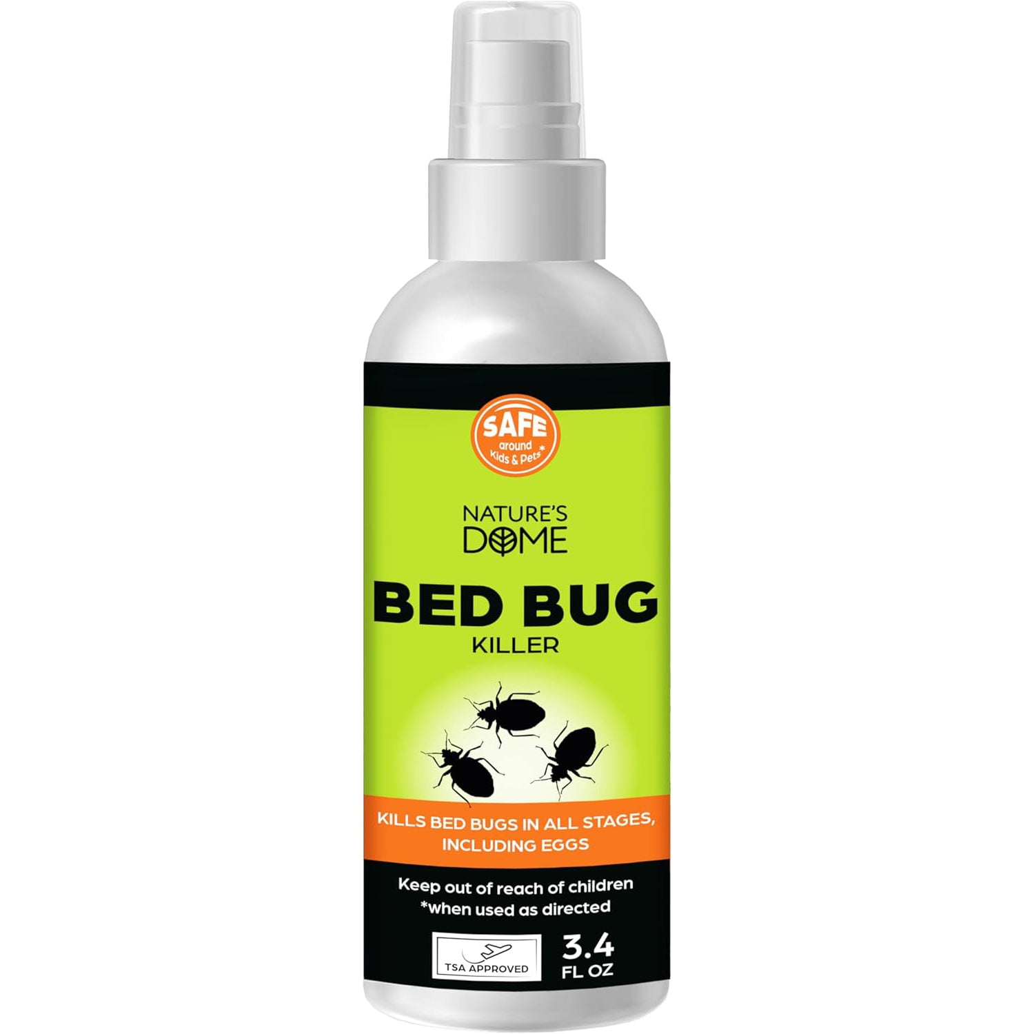 Nature’s Dome Bed Bug & Mite Spray – 3.4 oz Travel Size