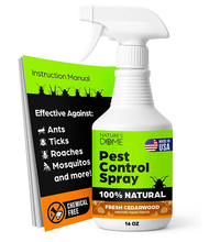 Nature's Dome Cedarwood Pest Control Spray – Eco-Friendly Lab Tested – 16 oz – Insect, Ant, Tick, Flea, Roach & Mosquito Repellent – Safe for Pets & Kids – 100% Natural – Indoor & Outdoor Use