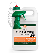 Nature’s Dome Outdoor Flea & Tick Spray – 1 Gallon Refill – Kills & Repels Fleas, Ticks, Larvae & Eggs – Plant-Based Pest Control for Yard, Lawn & Patio – Safe for Pets, Kids & Plants