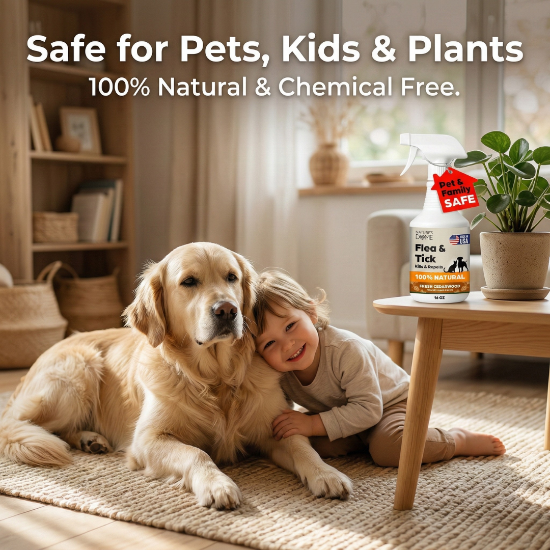 Nature’s Dome Flea & Tick Spray Cedarwood – 16 oz