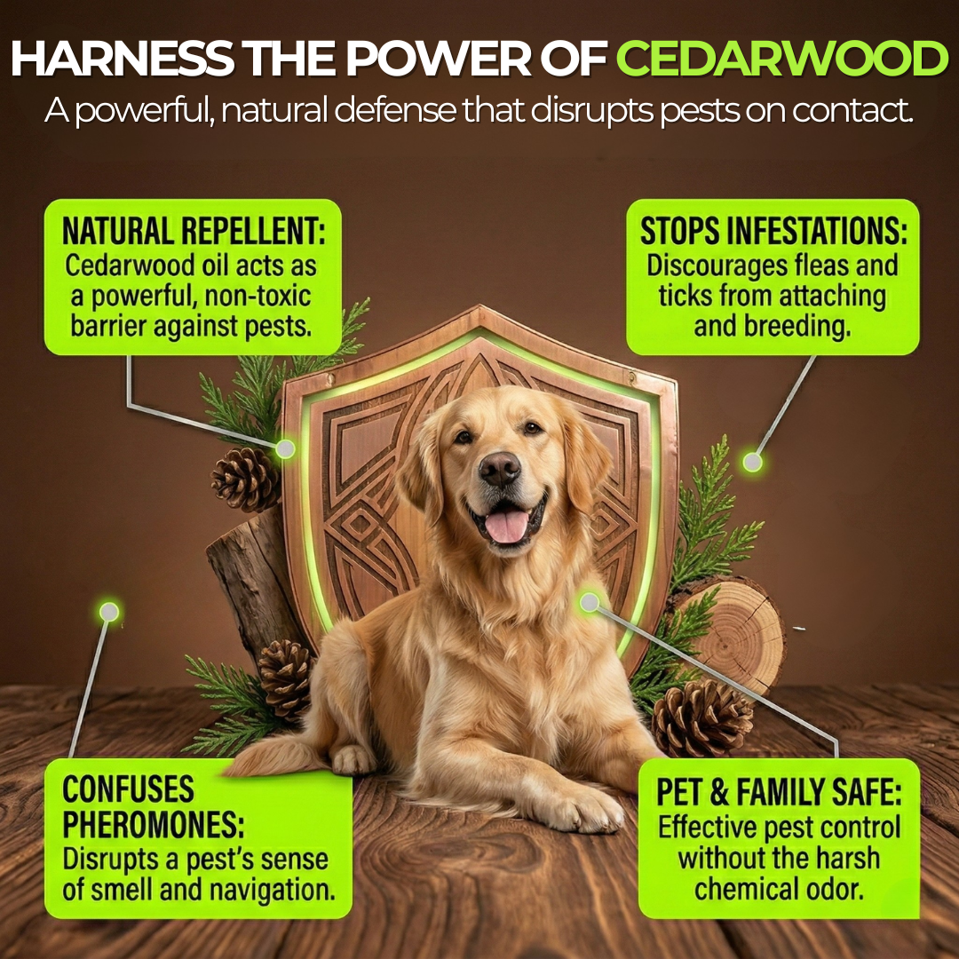 Nature’s Dome Flea & Tick Spray Cedarwood – 16 oz
