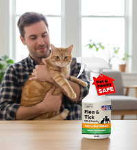 Nature’s Dome Peppermint Flea & Tick Spray – 16 oz – Kills & Repels Fleas, Ticks, Larvae & Eggs – Plant-Based Pest Control – Safe for Pets, Kids & Plants – Ready-to-Use