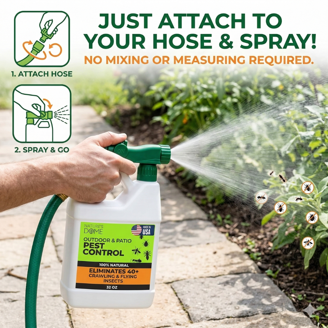 Nature’s Dome Outdoor Bug Spray - 32 oz Ready-to-Use