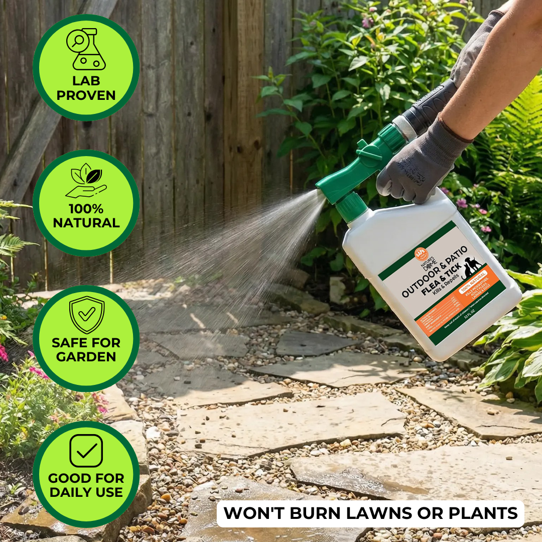 Nature’s Dome Flea & Tick Spray – 32 oz Hose-End