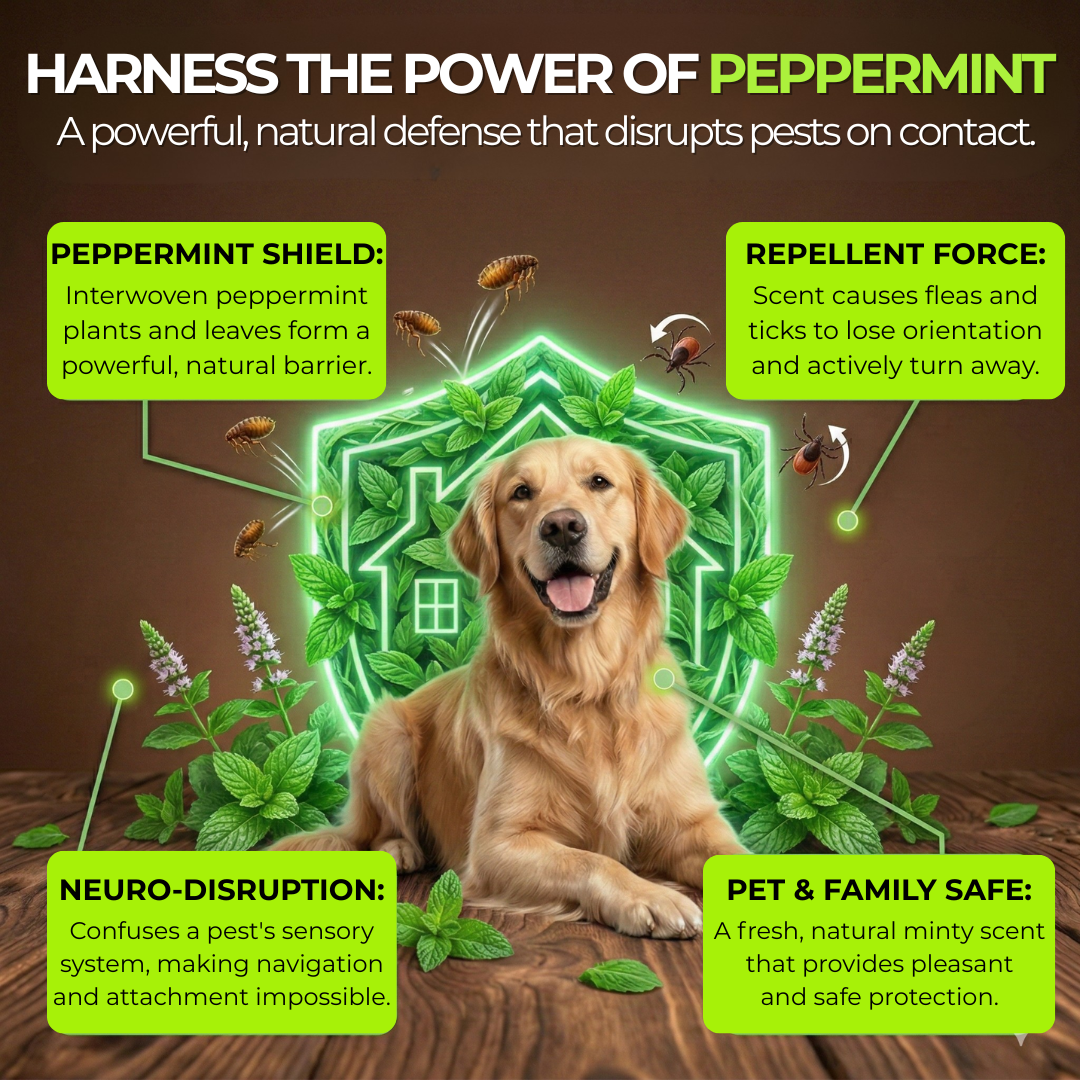 Nature’s Dome Flea & Tick Spray Peppermint – 16 oz