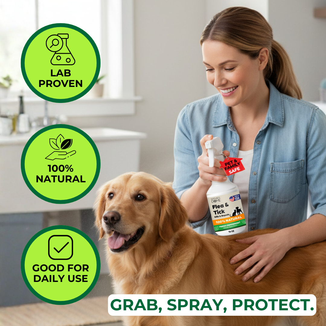 Nature’s Dome Flea & Tick Spray Peppermint – 16 oz