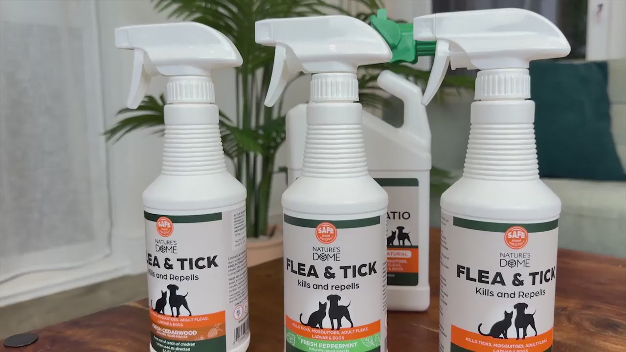 Nature’s Dome Flea & Tick Spray Peppermint – 16 oz