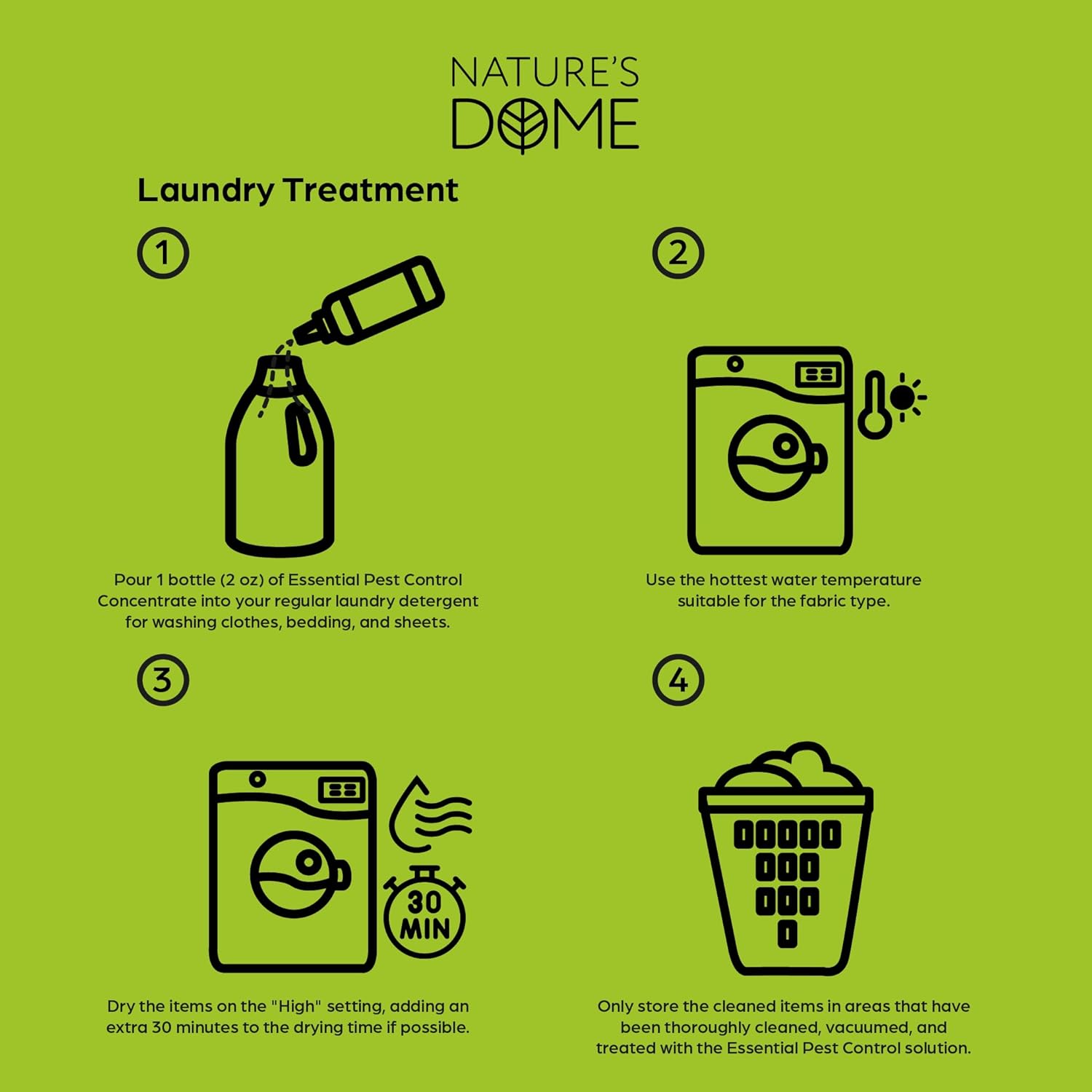 Nature’s Dome Bed Bug Concentrate 2 oz – Makes 16 oz